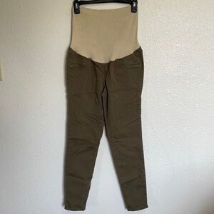 a:glow Maternity Jeggings Khaki Color Size 6